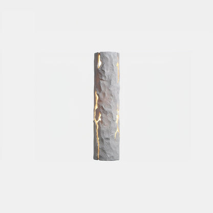 Broken Bark Wall Light Model A: ∅ 3.9″ x H 15.6″ / Dia 10cm x H 39.5cm / Warm White Wall lamp