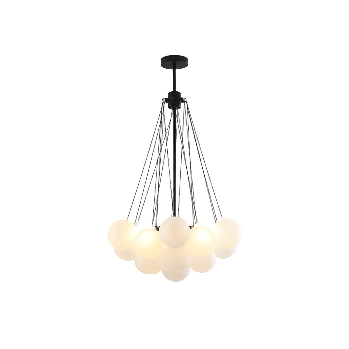 Bubble Chandelier 19heads ∅ 15.8″ x H 33.5″ / Dia 40cm x H 85cm / Black Chandelier