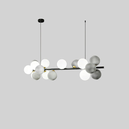 Bubble Holly Island Pendant Lamp 18 heads ∅ 47.2″ x W 11.8″ x H 11.8″ / Anthracite grey Pendant light