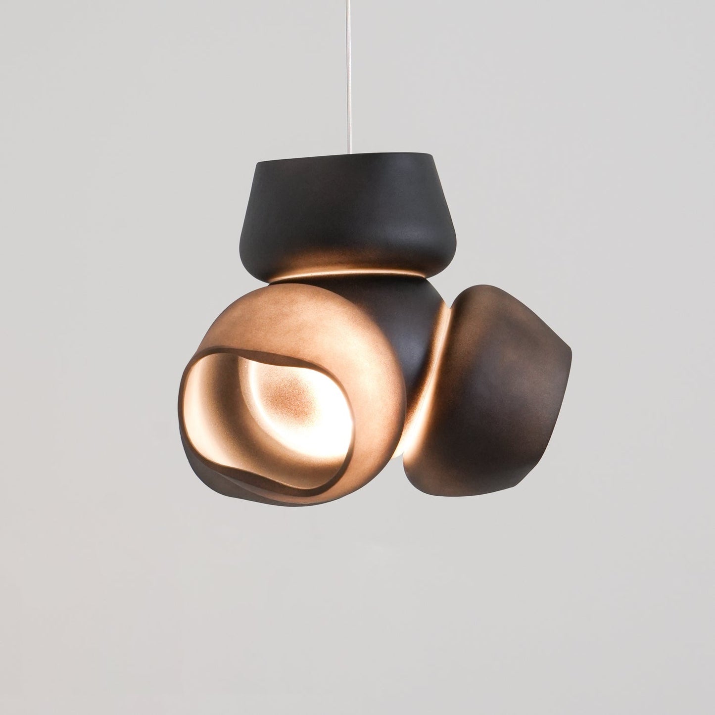 Bubbles Cluster Pendant Light 1Head ∅ 7.9″ x H 6.5″ / Dia 20cm x H 16.5cm / Black / Warm Light Pendant light