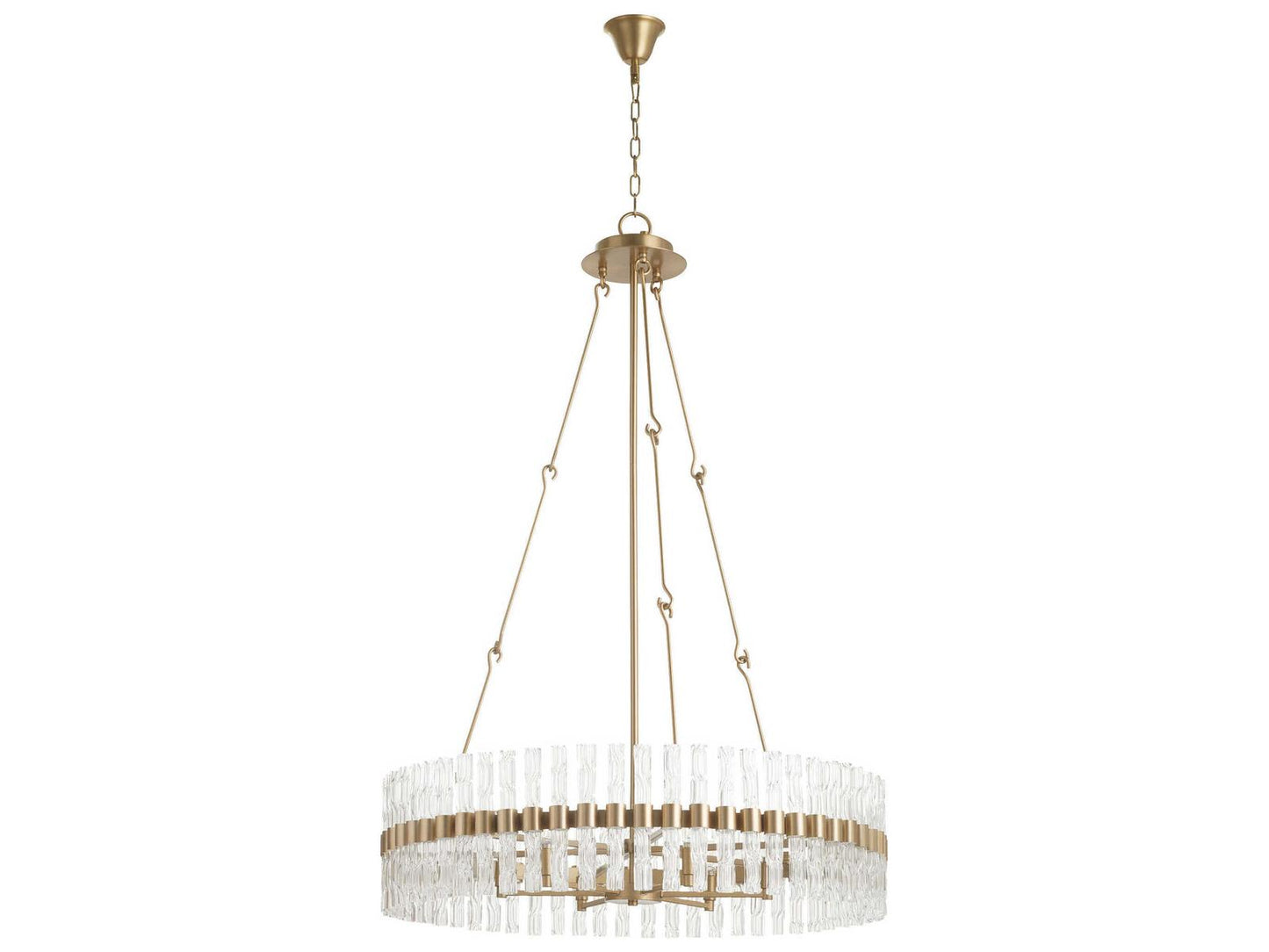 Cyan Design 6-Light Nobel Chandelier in Aged Brass