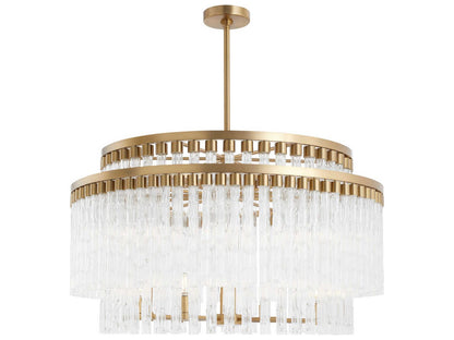 Cyan Design 12-Light Nobel Chandelier in Aged Brass