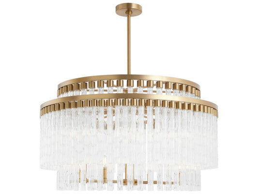 Cyan Design 12-Light Nobel Chandelier in Aged Brass