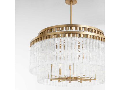 Cyan Design 12-Light Nobel Chandelier in Aged Brass