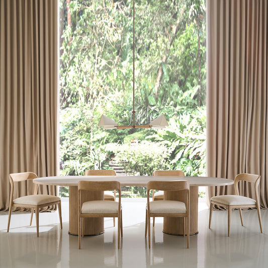 Rhythm Oval Stone Dining Table