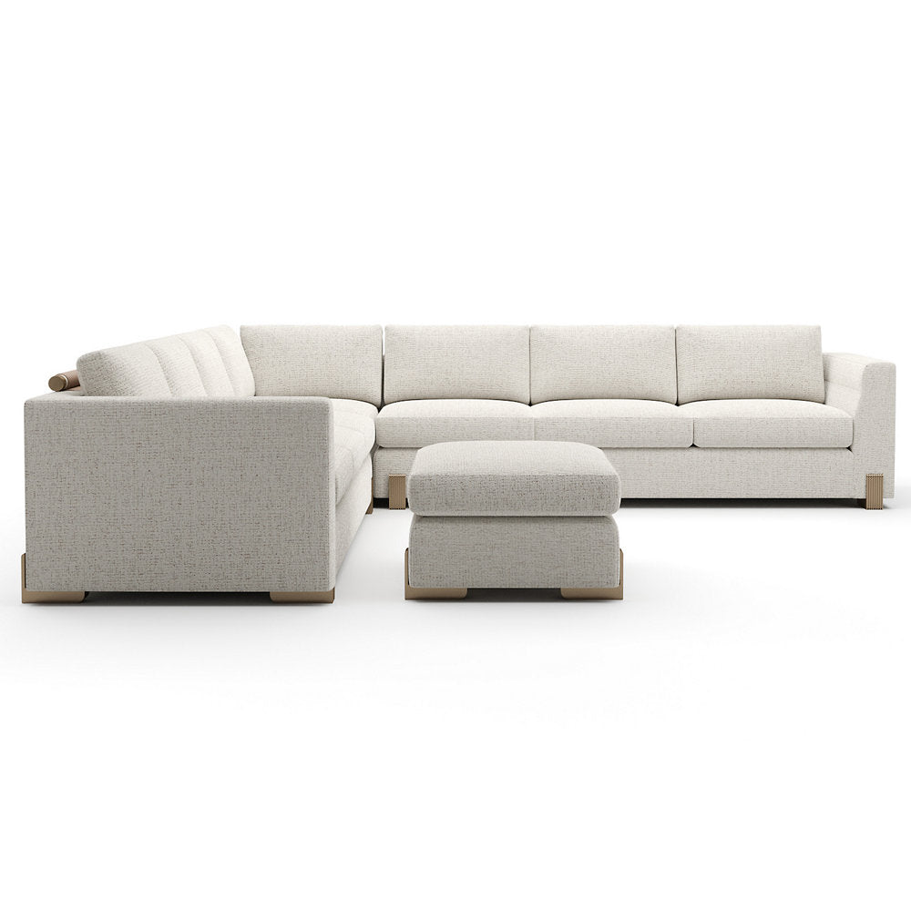 Counter Balance L Sectional With Ottoman