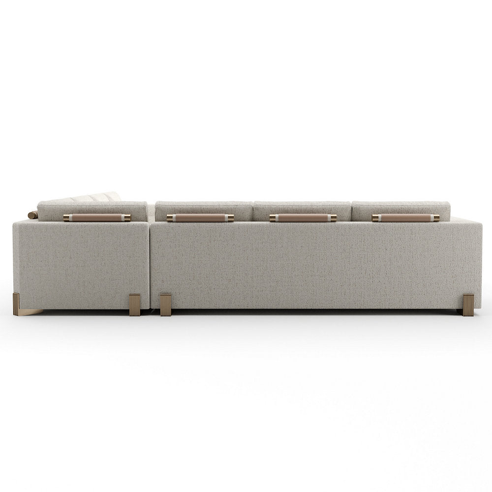 Counter Balance L Sectional With Ottoman