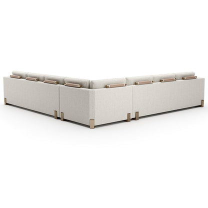 Counter Balance L Sectional With Ottoman