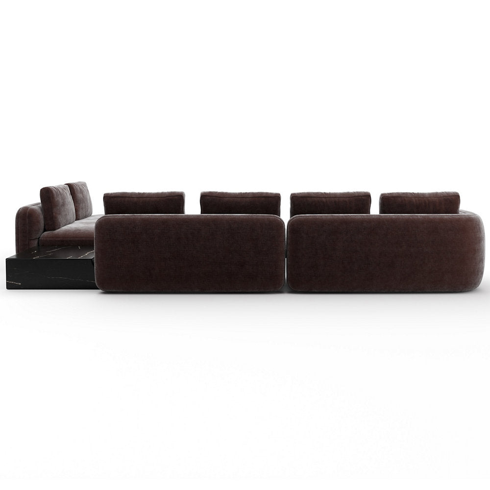 Overlap L Bumper Sectional Sofa
