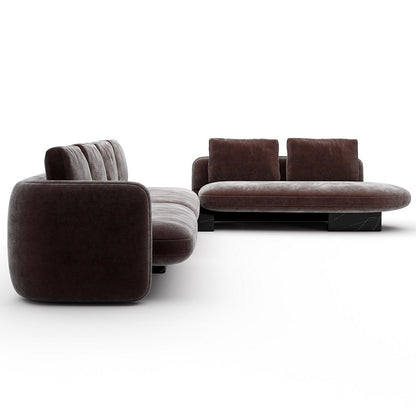 Overlap L Bumper Sectional Sofa