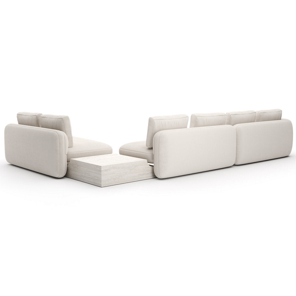 Overlap L Bumper Sectional Sofa