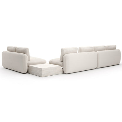 Overlap L Bumper Sectional Sofa