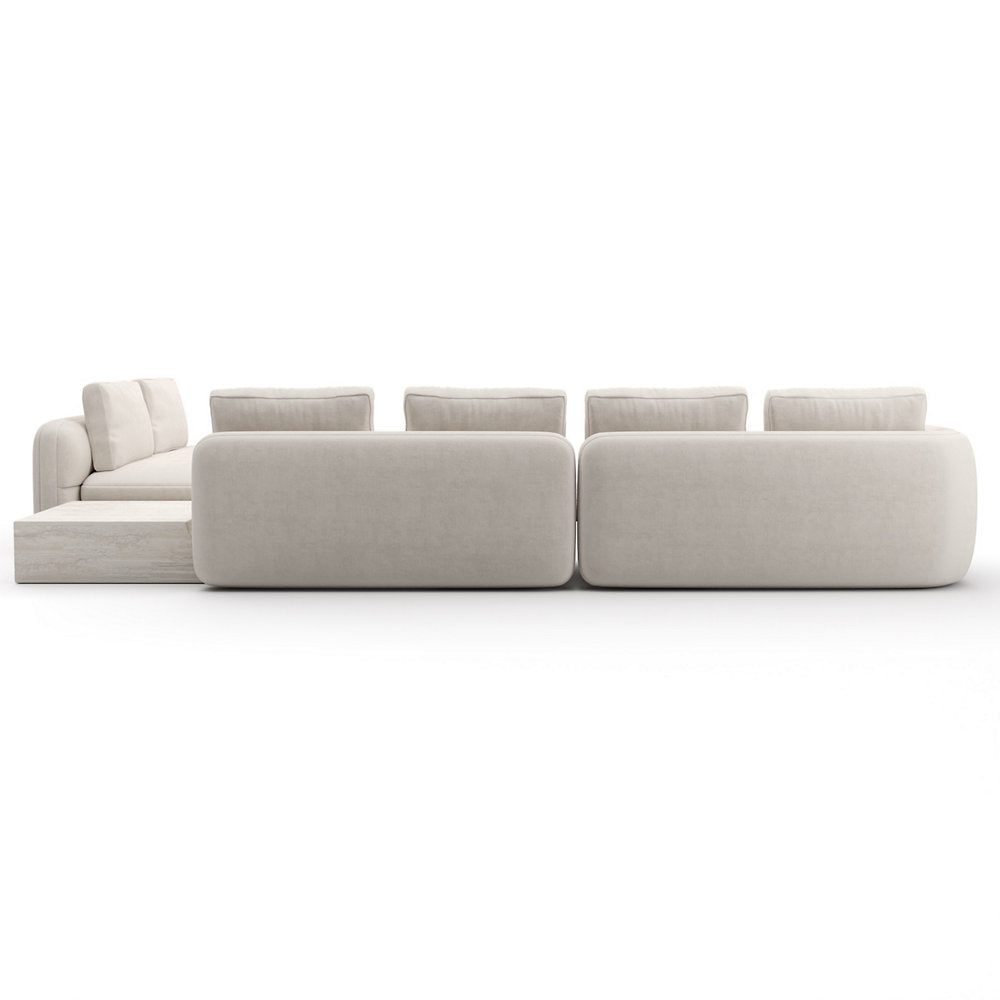 Overlap L Bumper Sectional Sofa