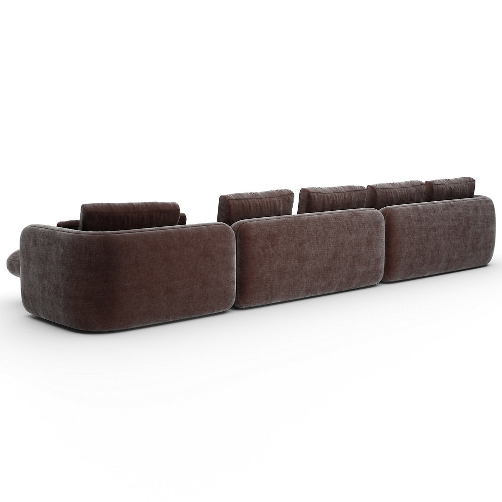 Overlap Chaise Sectional Sofa