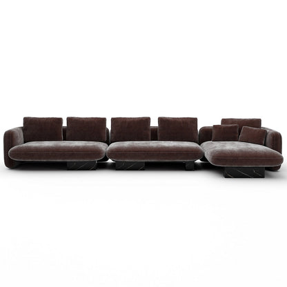 Overlap Chaise Sectional Sofa