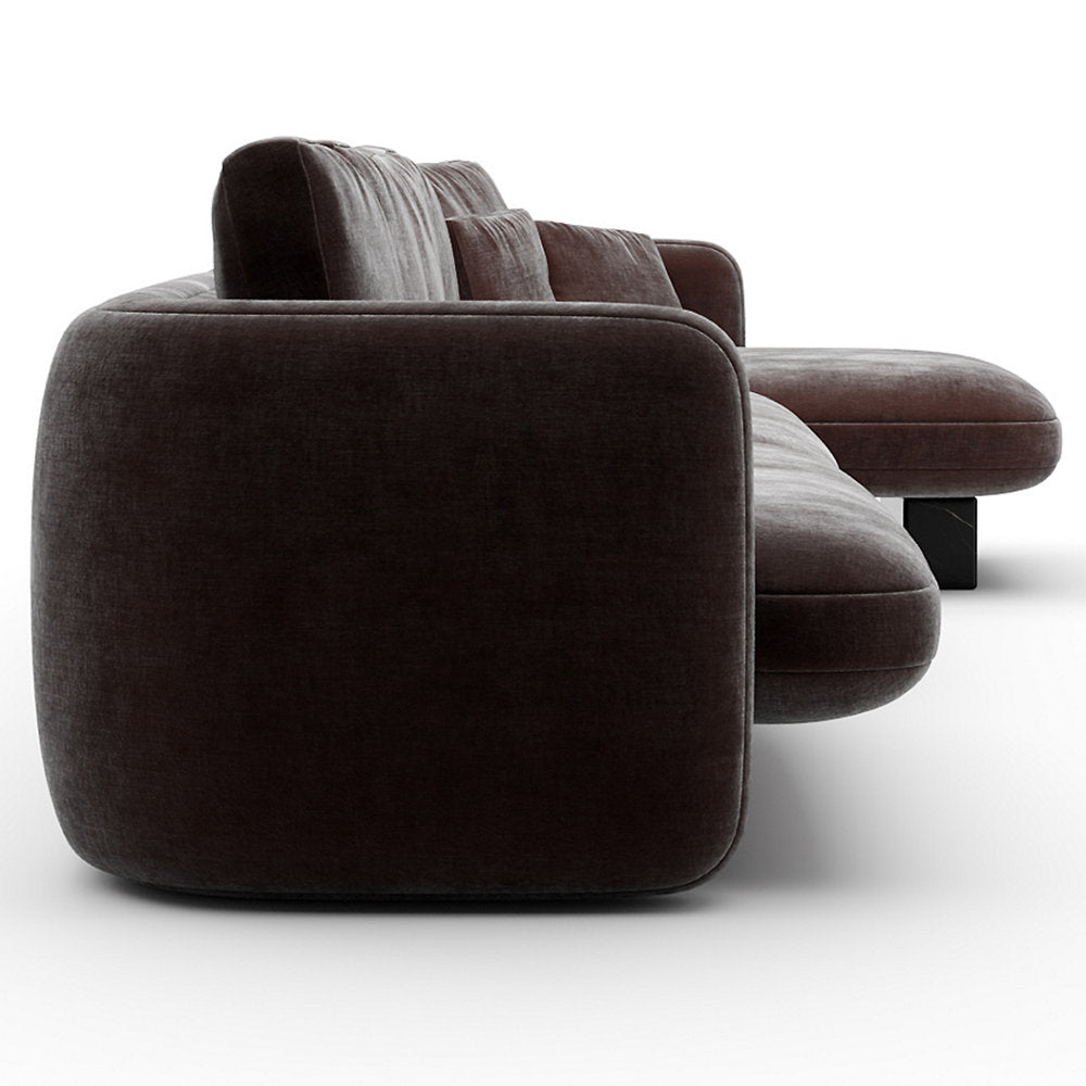 Overlap Chaise Sectional Sofa