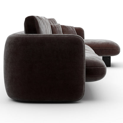 Overlap Chaise Sectional Sofa
