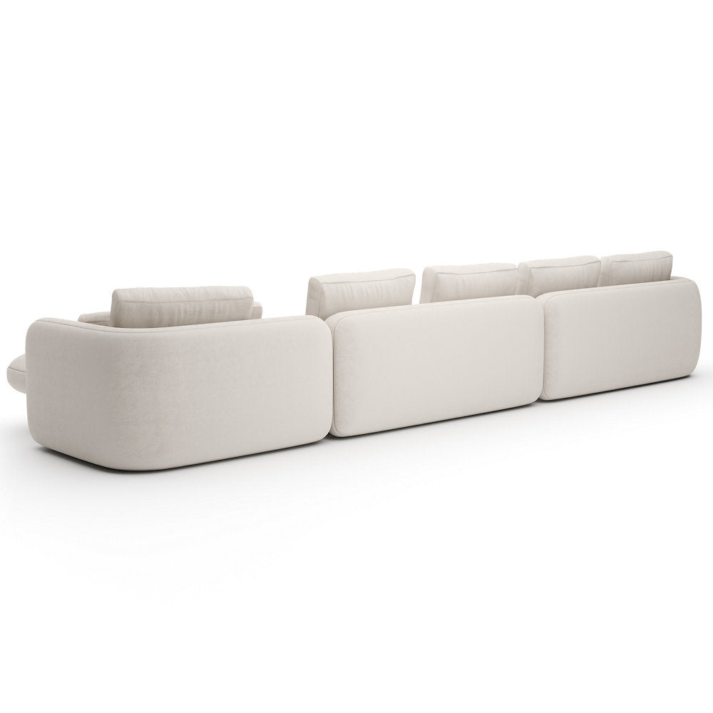 Overlap Chaise Sectional Sofa