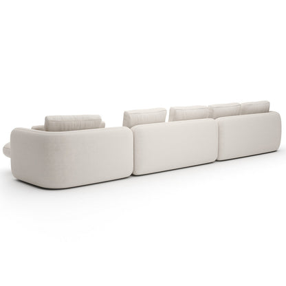 Overlap Chaise Sectional Sofa