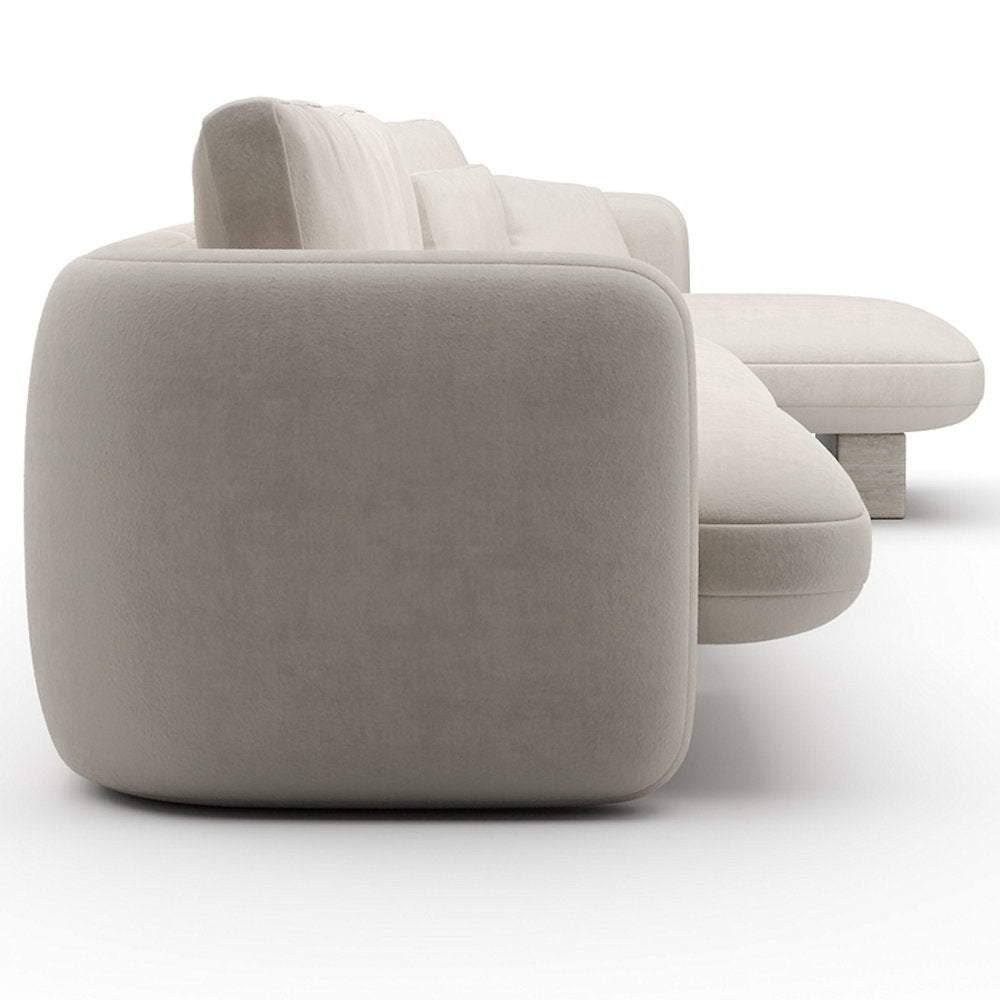 Overlap Chaise Sectional Sofa