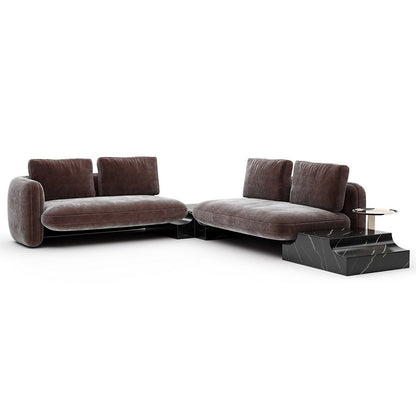 Overlap Wedge Sectional Sofa
