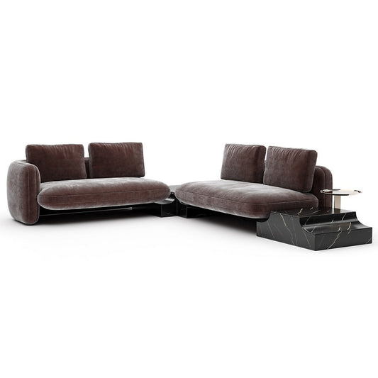 Overlap Wedge Sectional Sofa