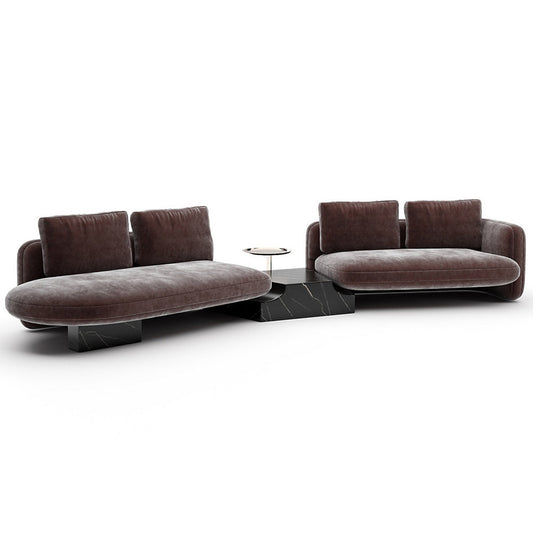 Overlap Bumper Sectional Sofa