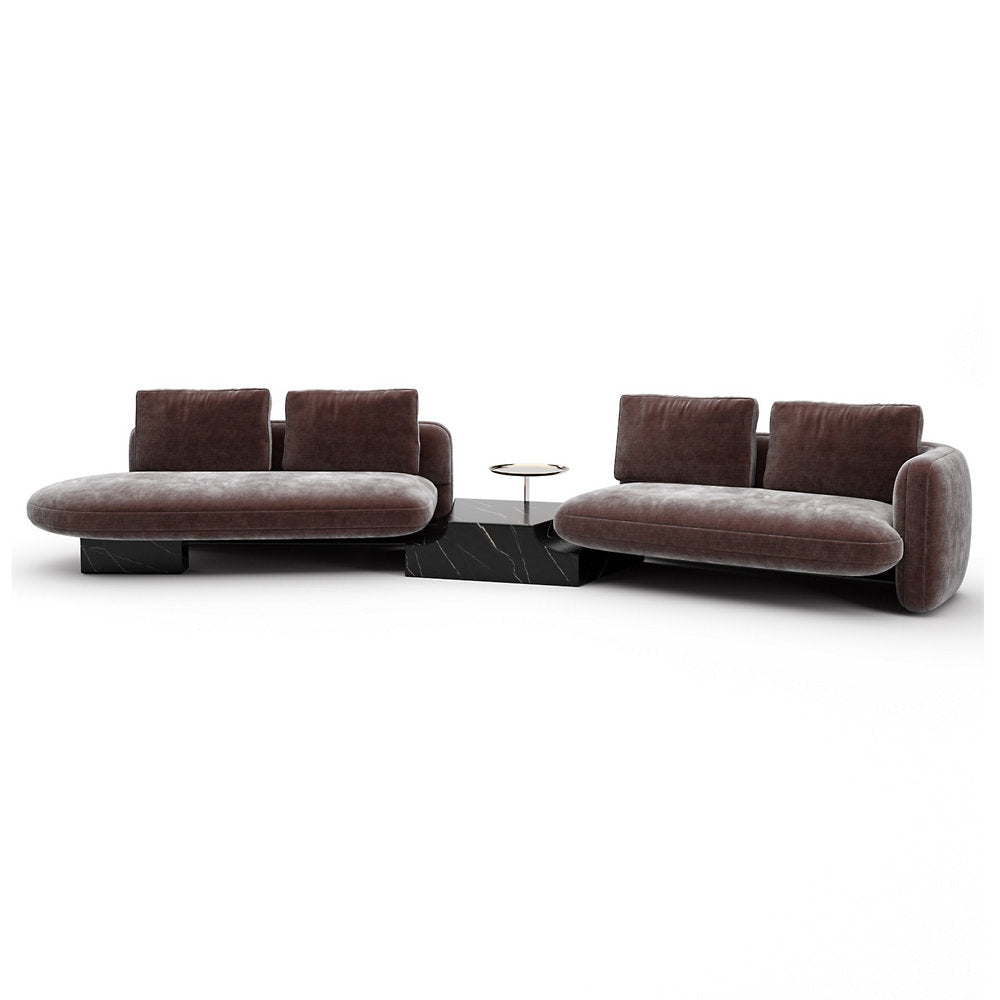 Overlap Bumper Sectional Sofa