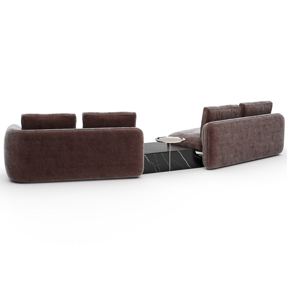Overlap Bumper Sectional Sofa
