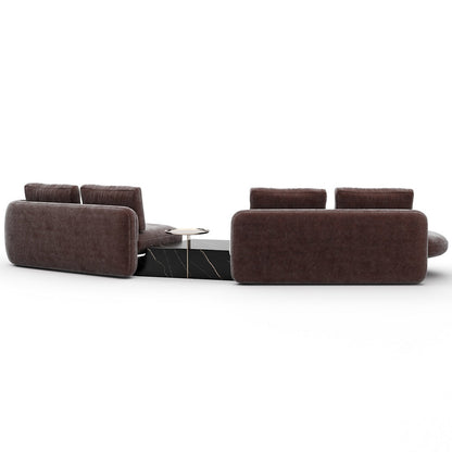 Overlap Bumper Sectional Sofa