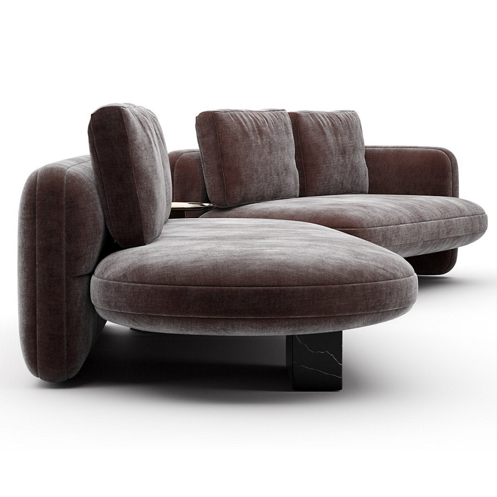 Overlap Bumper Sectional Sofa