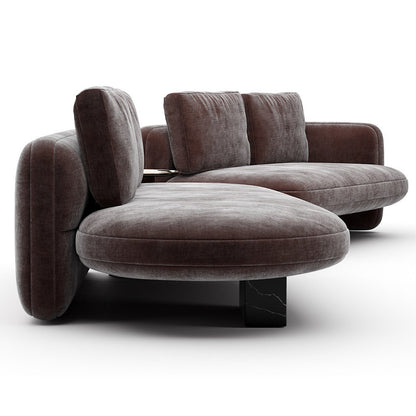 Overlap Bumper Sectional Sofa
