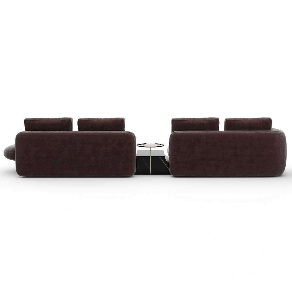 Overlap Bumper Sectional Sofa