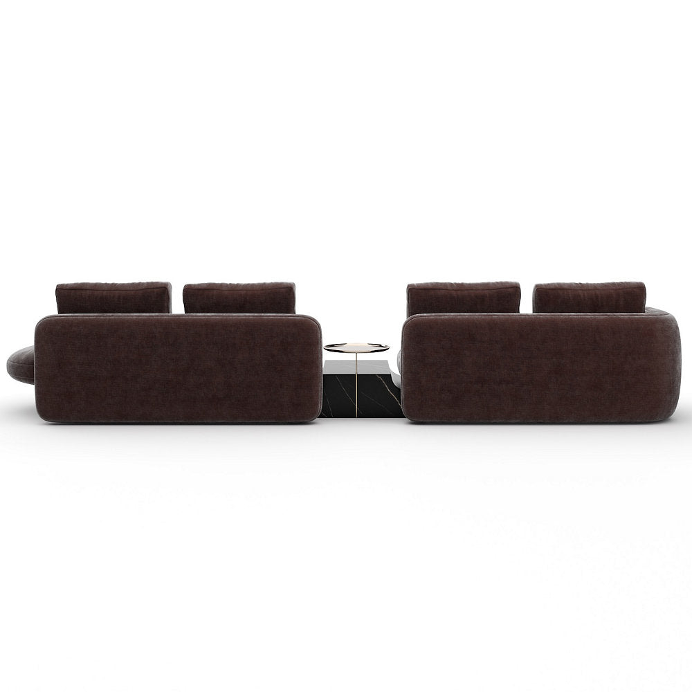 Overlap Bumper Sectional Sofa
