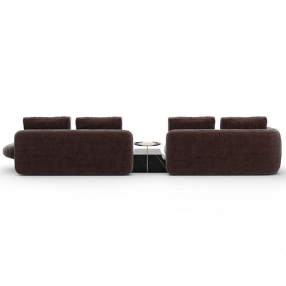 Overlap Bumper Sectional Sofa
