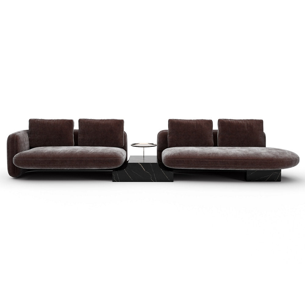 Overlap Bumper Sectional Sofa