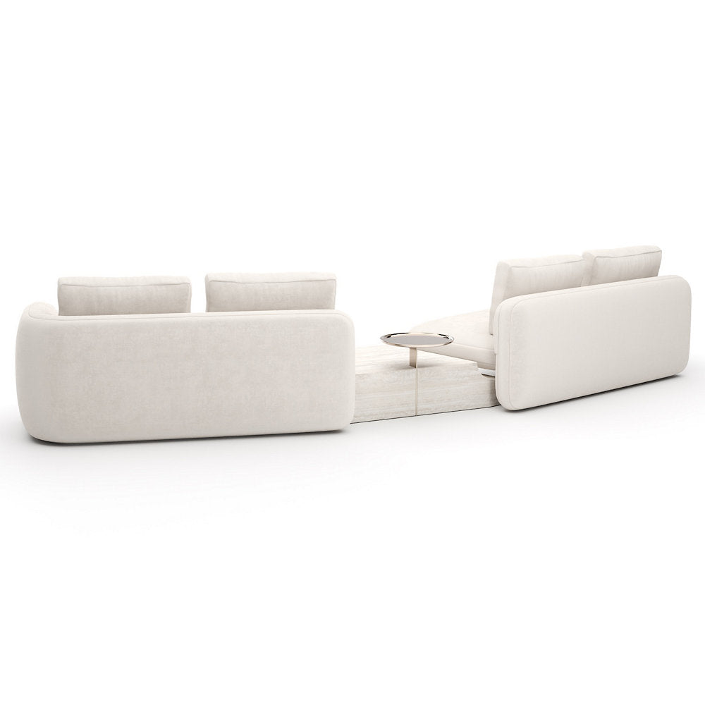 Overlap Bumper Sectional Sofa