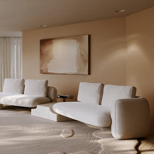 Overlap Bumper Sectional Sofa