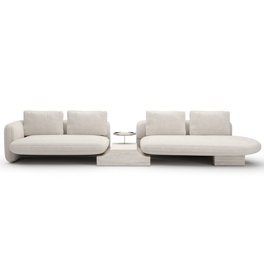 Overlap Bumper Sectional Sofa