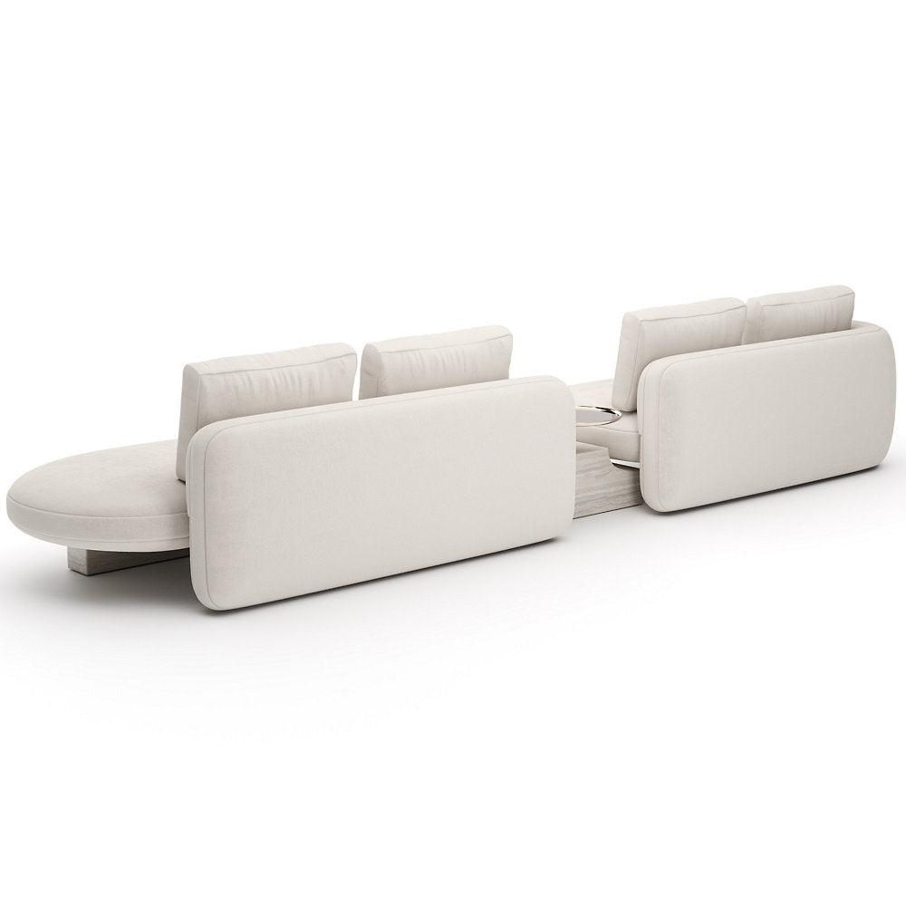 Overlap Bumper Sectional Sofa