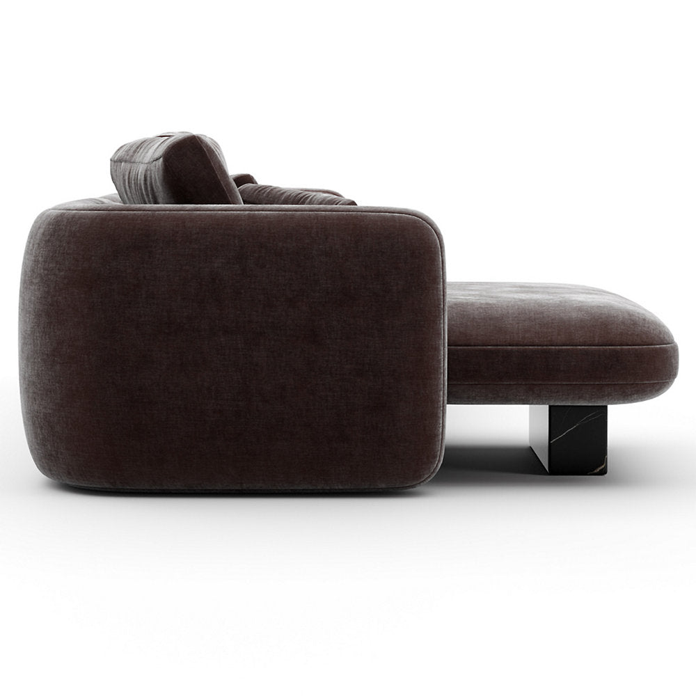 Overlap 3 Seater Chaise Sectional Sofa