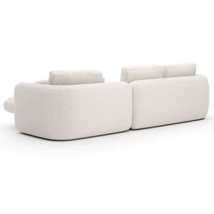 Overlap 3 Seater Chaise Sectional Sofa