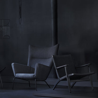 CH445 Wing Lounge Chair - Black Edition