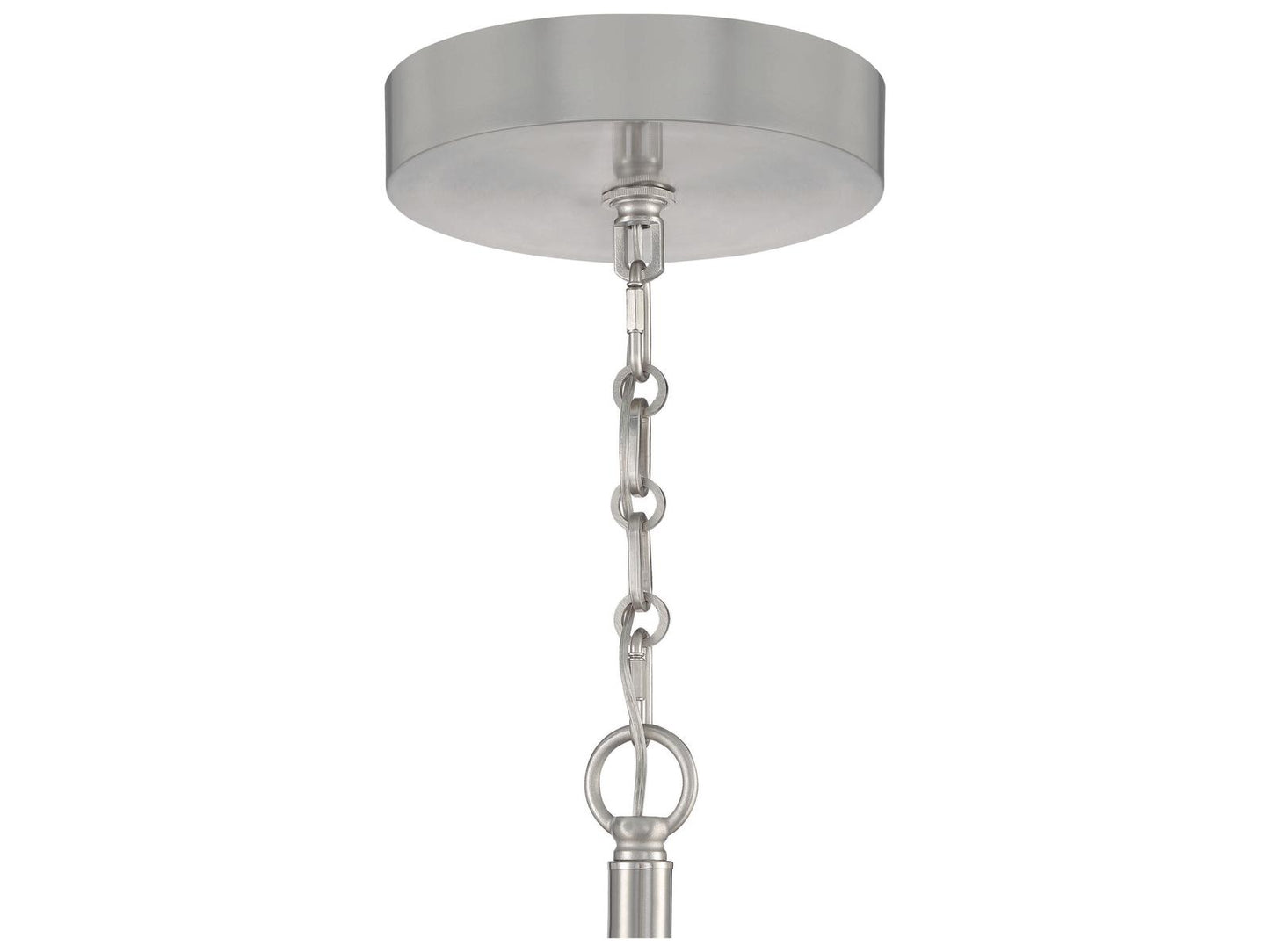 Craftmade Museo 28-Light Tiered Chandelier in Brushed Polished Nickel with Mercury Glass