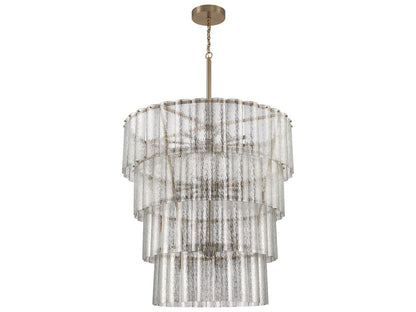 Craftmade 28-Light Museo Chandelier in Satin Brass with Mercury Glass