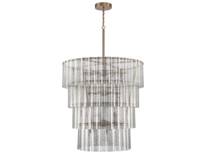 Craftmade 28-Light Museo Chandelier in Satin Brass with Mercury Glass