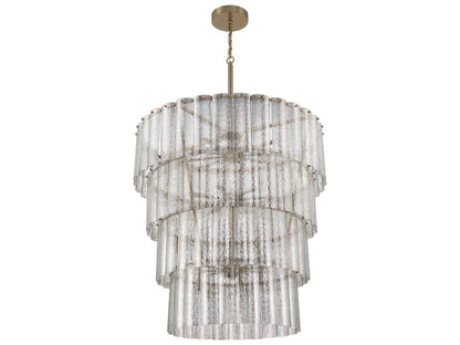 Craftmade 28-Light Museo Chandelier in Satin Brass with Mercury Glass