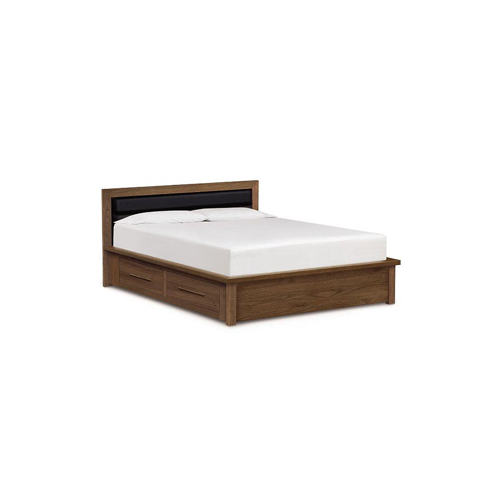 Moduluxe Storage Base Bed with Upholstered Headboard