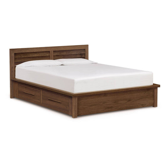 Moduluxe 35-Inch Storage Bed with Clapboard Headboard