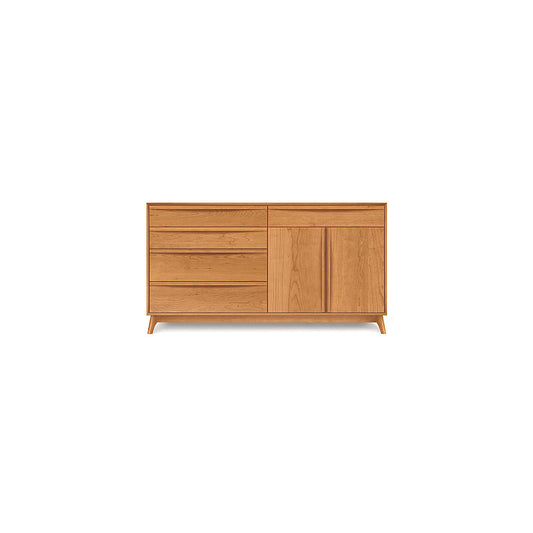 Catalina Cherry Five-Drawer/Two-Door Buffet